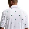 Nike Gents DriFit Par 5 Icon Stack Print Polo Shirt White - Malachite (100)